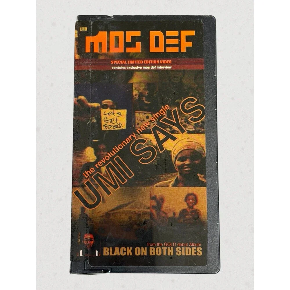 MOS DEF Umi Says Promo VHS Tape SEALED 2000 Black On Both Sides Rawkus RARE Vtg
